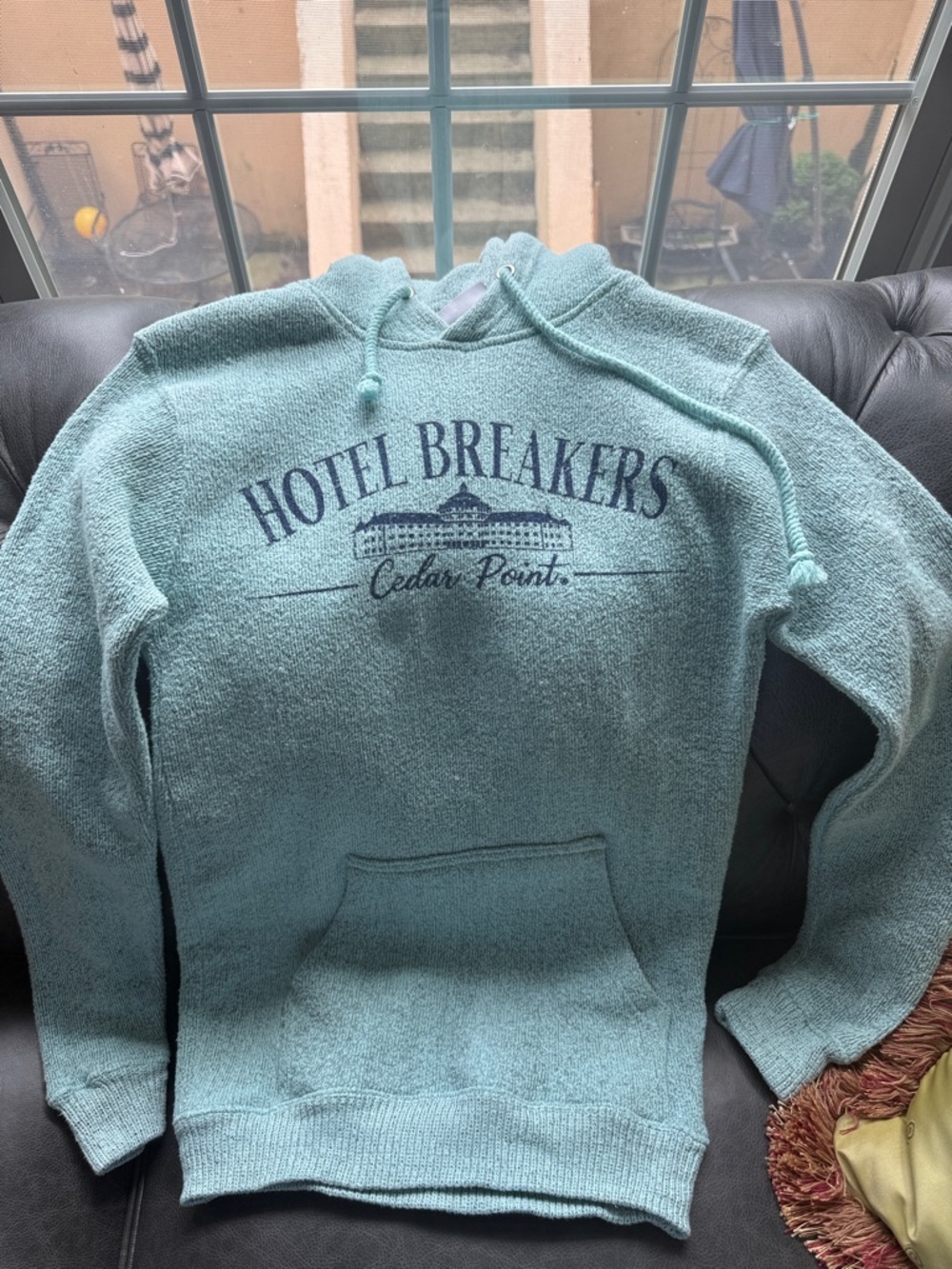 Teal Hooded Sweatshirt